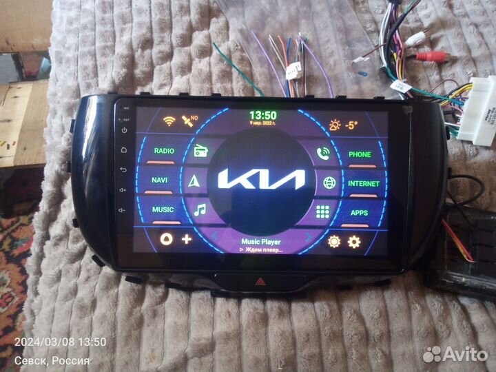 Магнитола 2 din android 12.10 дюймов на киа соул 3