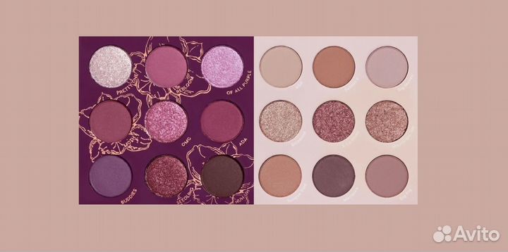 Палетки теней ColourPop