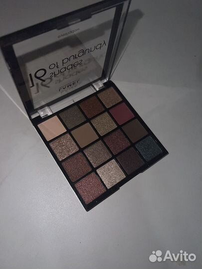 Тени для век lamel 16 shades of burgundy