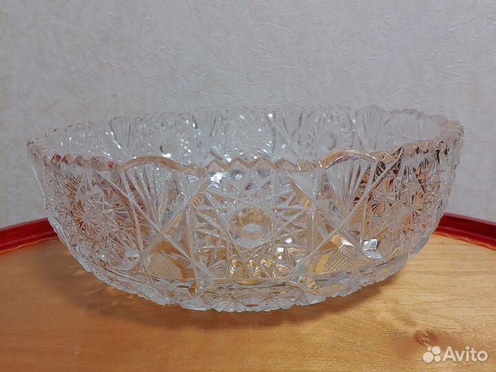 Хрустальный салатник (ваза для фруктов)