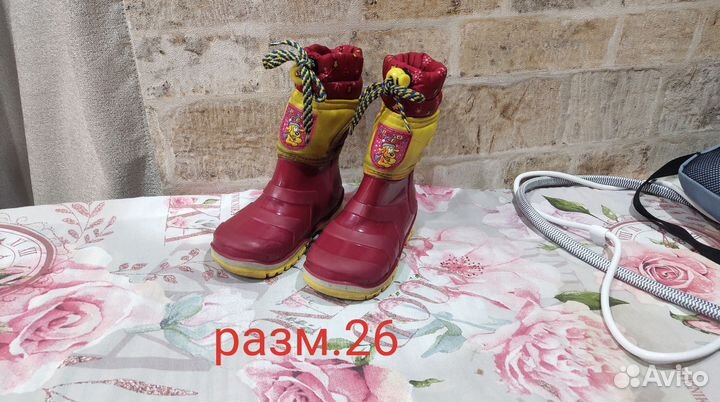 Сапожки детские резиновые