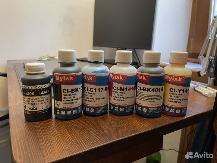 Чернила для заправки картриджей