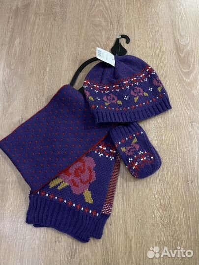 Шапка с шарфом