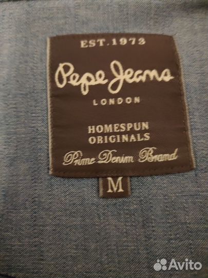 Джинсовая рубашка мужская р М Pepe jeans