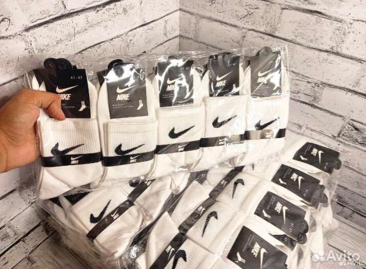 Носки Nike высокие белые