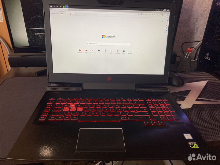 Игровой ноутбук hp omen 17-un040ur