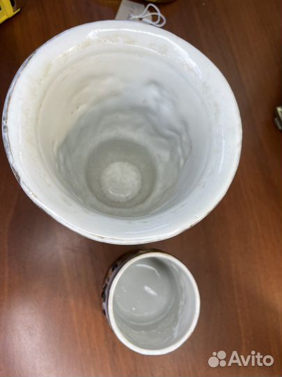 Парные вазы. Фаянс. Италия