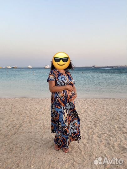 Платье для беременных и кормящих, р-р 50