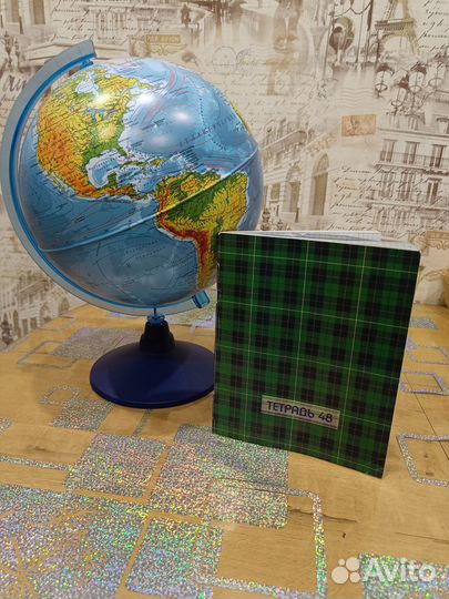 Глобус 25 см диаметр новый