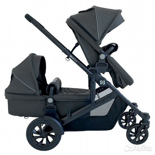 Коляска трансформер для двойни Farfello Silva Duo