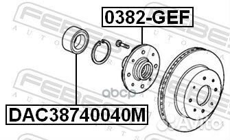 Подшипник ступичный передний 38X74X40 DAC387400