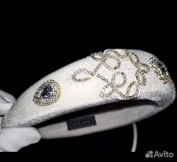 Ободок бархатный 