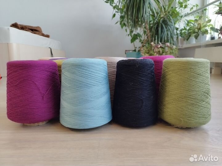 Пряжа бобинная хлопок Италия, Турция