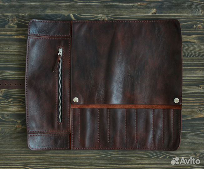 Кожаная скрутка для ножей