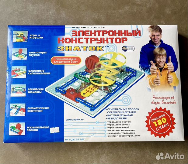 Электронный конструктор Знаток на 180 схем