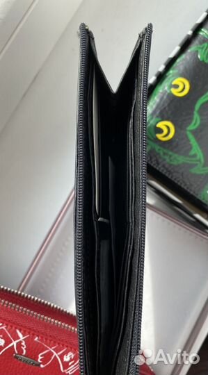 Кошелек женский кожаный с ручной росписью 