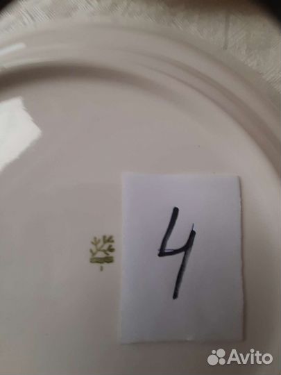 Большие(фарфор.) блыда,чашки Дулево,чайник.Тарелка