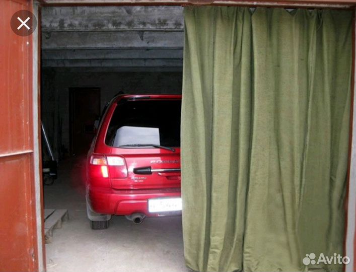 Гаражная штора парусиновая (брезентовая) 2х3м