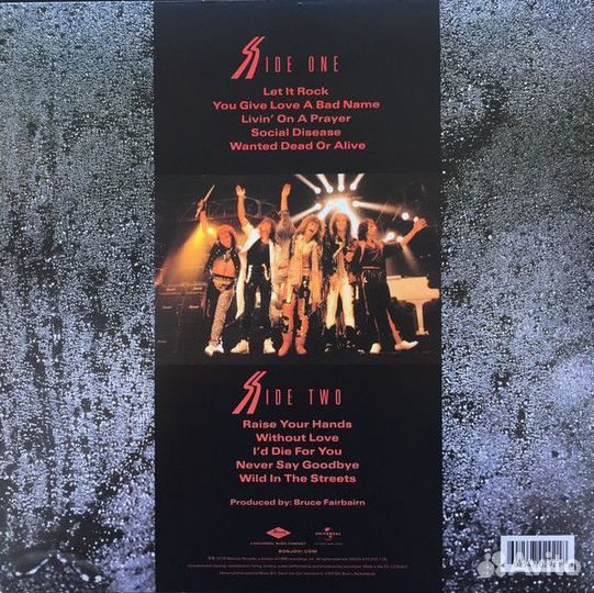 Виниловая пластинка Bon Jovi, Slippery When Wet (R