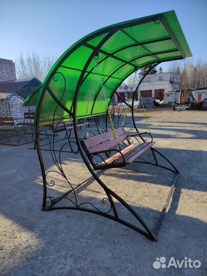 Садовые качели ажурные
