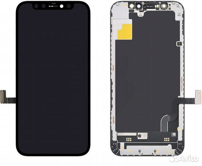 Дисплей для iPhone 12 mini Черный (Hard oled)