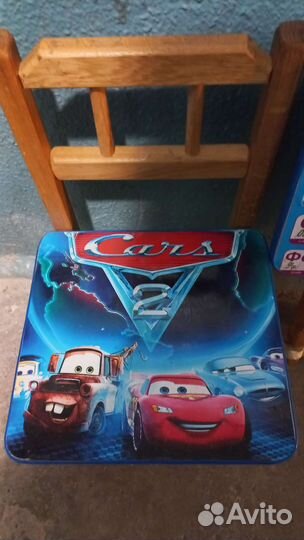 Набор детской деревянной мебели Тачки