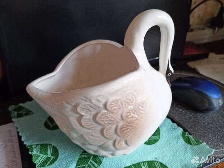 Ваза конфетница Лебедь