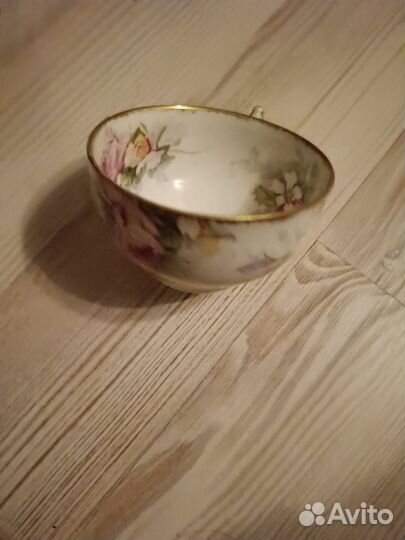 Чашка с блюдцем фарфор