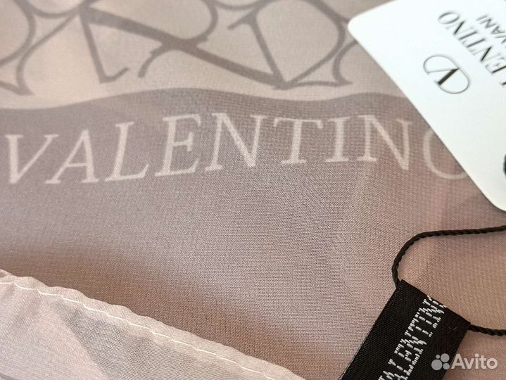 Платок Шифоновый Lanvin бежевый и черный