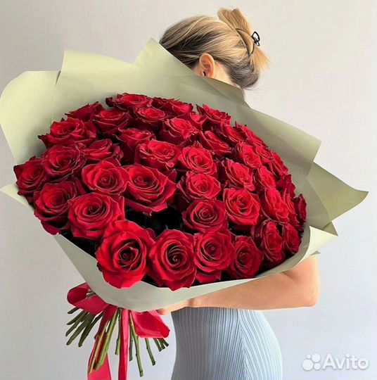101 роза с доставкой, букет роз с доставкой