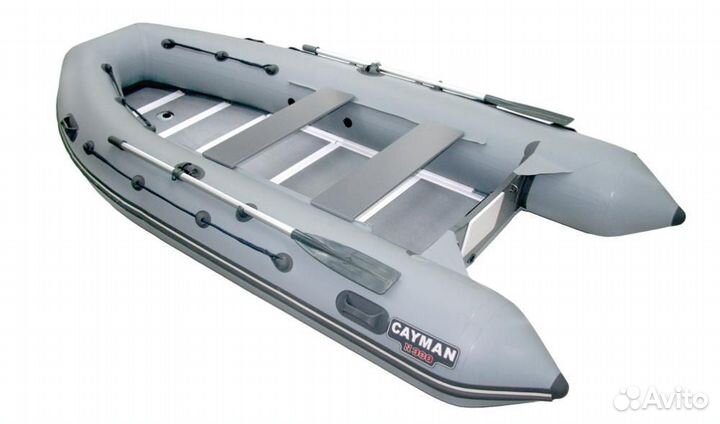 Лодка пвх Кайман N-380 серый