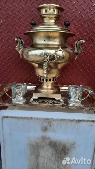 Два угольных самовара на дровах