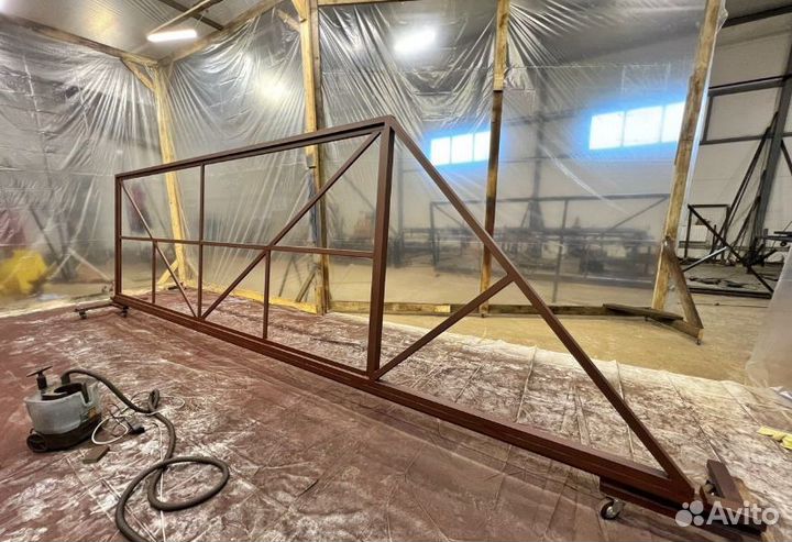 Откатные ворота 4х2