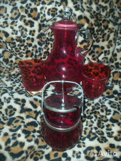 Кувшин с стаканами,сахарница СССР 80е