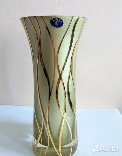 Ваза для цветов хрусталь Богемия стекло керамика