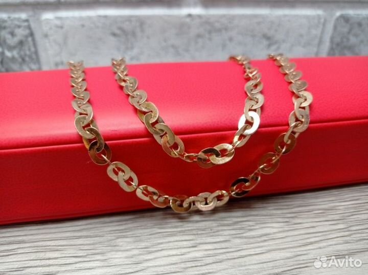 Золотая цепь 585 пробы массой 24.51 грамма (57см)