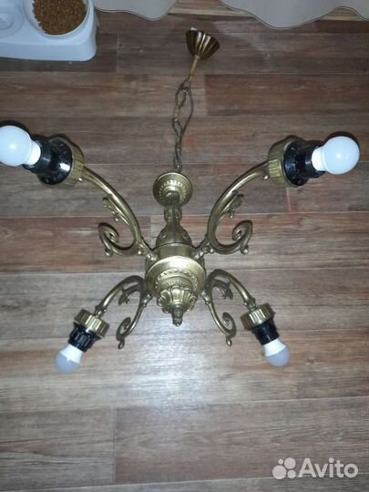 Люстры югославские бронза латунь