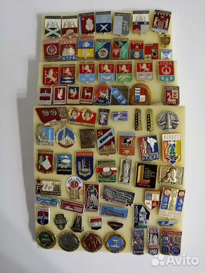 Значки СССР города и области