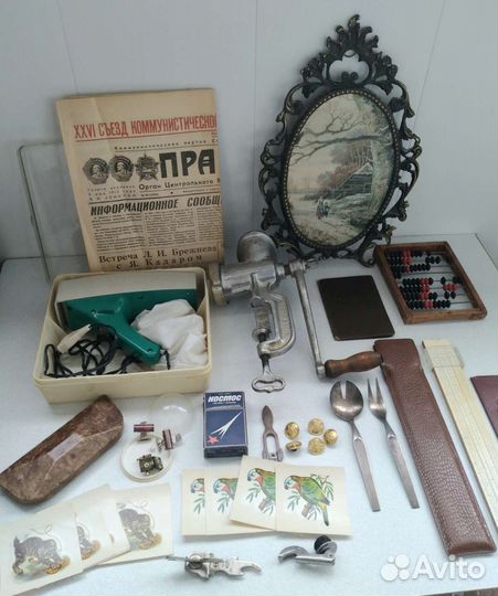 Вещи из СССР часы, запонки, фен, мясорубка и др
