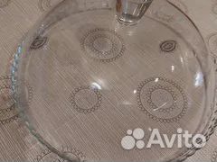 Стеклянное Блюдо с крышкой