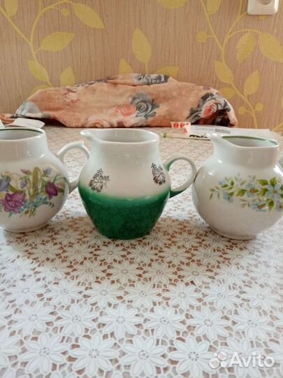 Заварочные чайники и сливочники Дулево