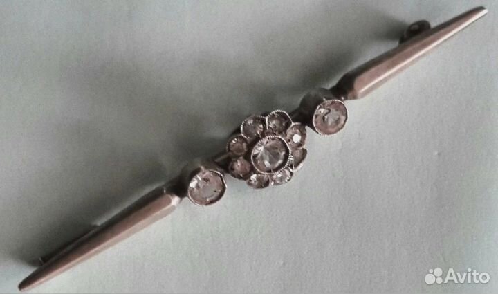 Редкая брошь из серебра 875 пр.Ранние Советы