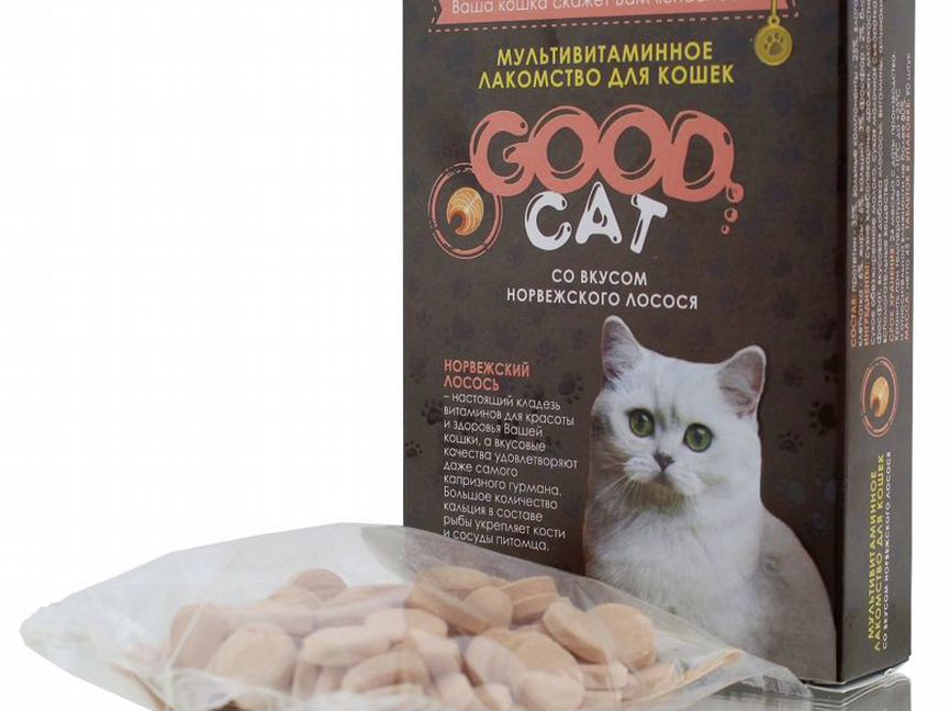 Лакомство для кошек "Good Cat" (90шт) лосось