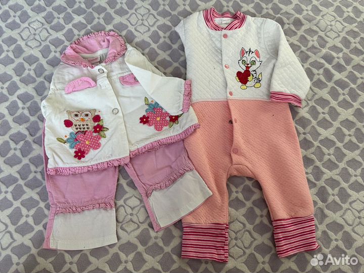 Вещи пакетом на девочку 74 р (28 шт)