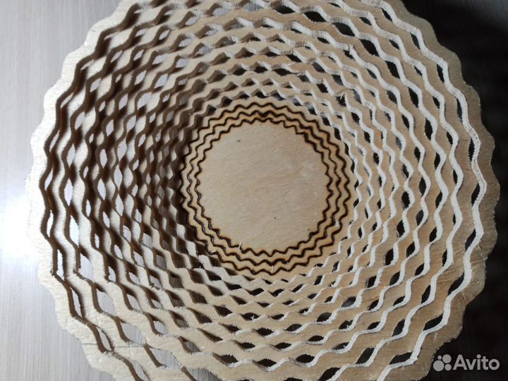 Вазочка из дерева (самодельная)