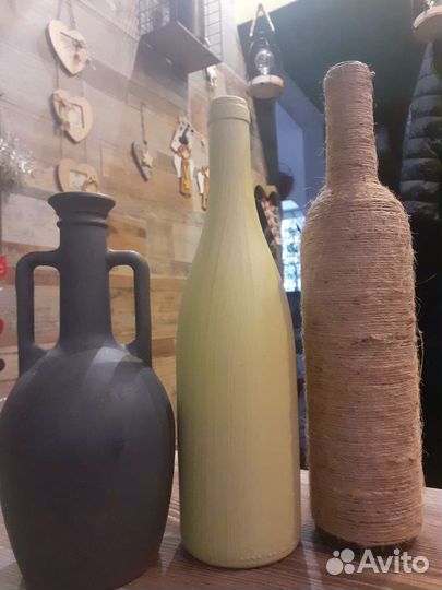 Бутылки для интерьера
