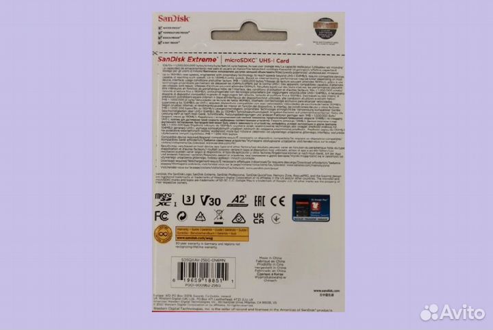 SanDisk Extreme 128 gb microSD Оригинал