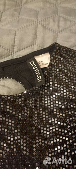 Платье праздничное блестящее h&m 40р