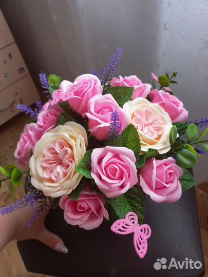 Букет цветов из мыла