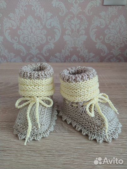 Детские пинетки ручной работы